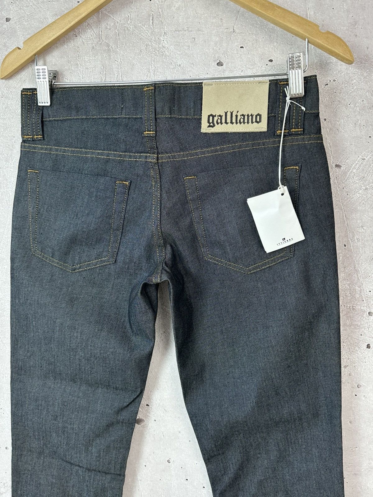 John Galliano NWT Galliano Vintage Made in Italy Dark Grey Women’s Jeans Size 26" / US 2 / IT 38 - 6 Thumbnail