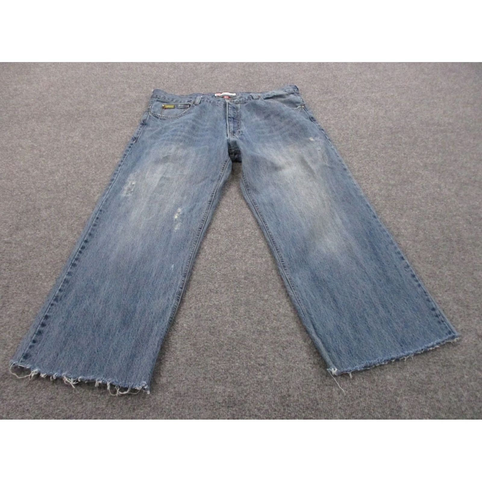 Ecko Unltd. Ecko Unltd Jeans Men 40 Blue Denim Wide Leg Y2K Grunge Baggy Logo Skater Vintage Jeans Size US 41 - 3 Thumbnail