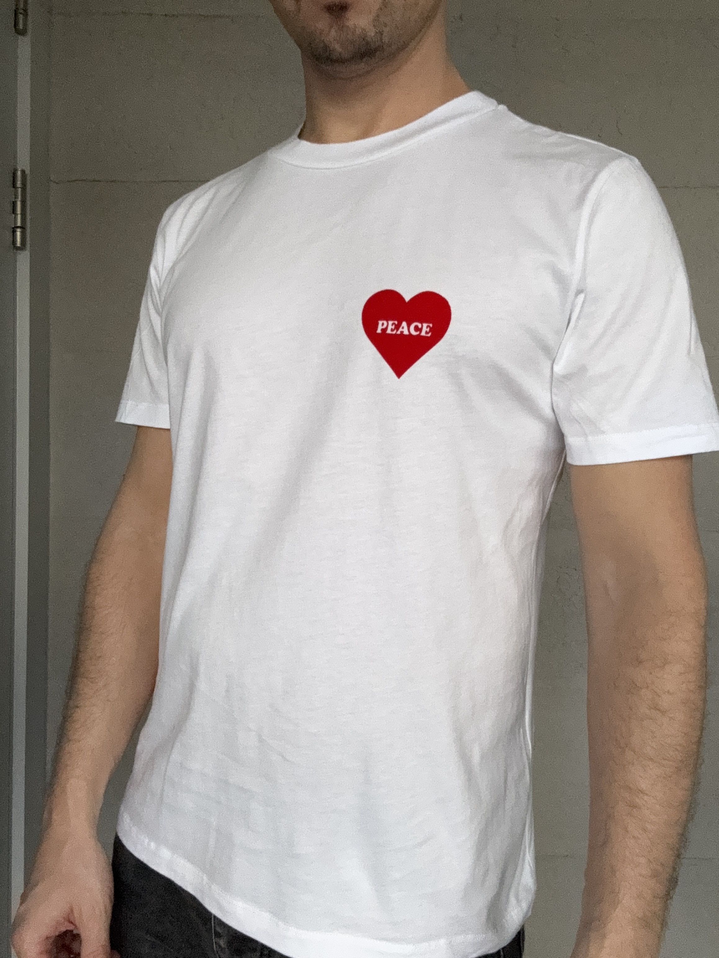 Sandro Sandro Peace T Shirt, White Size US M / EU 48-50 / 2 - 5 Thumbnail