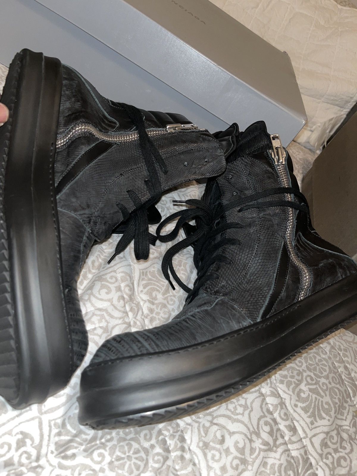 Rick Owens Rick Owens Geo basket 44 iguana skin Size US 11 / EU 44 - 3 Thumbnail