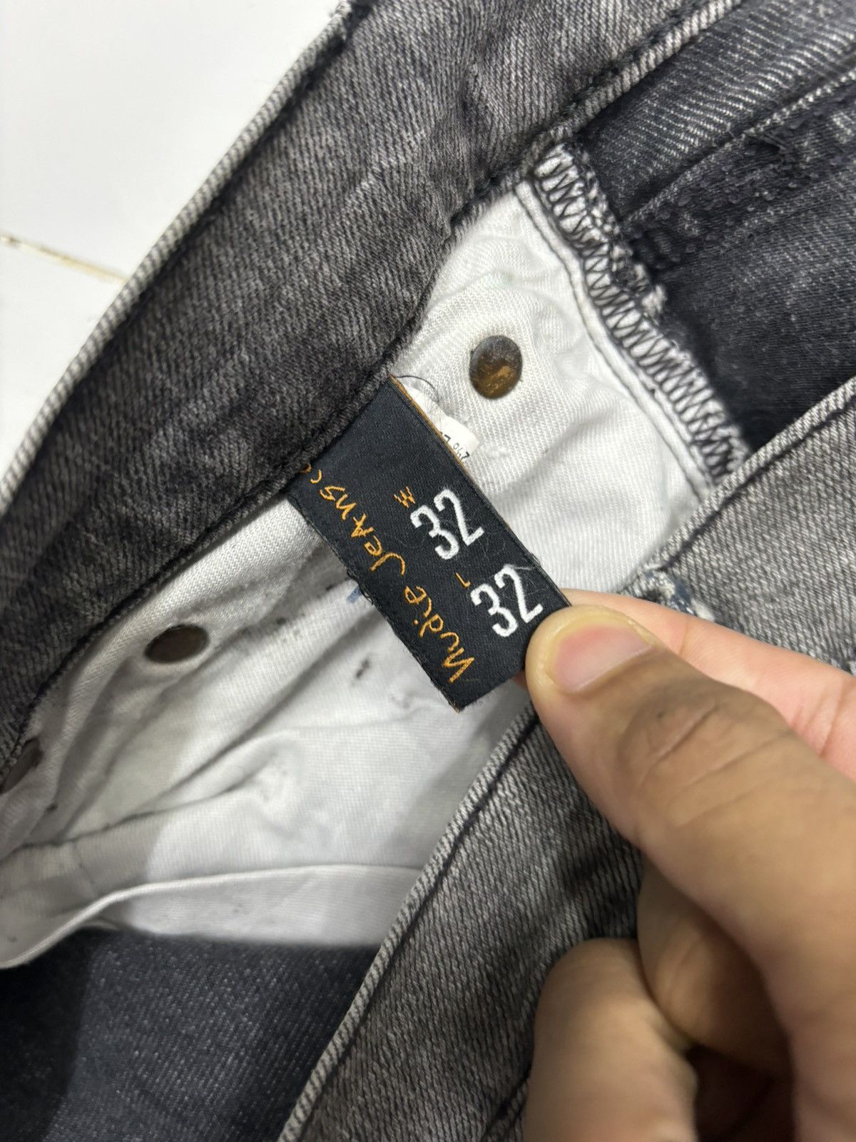 Nudie Jeans NUDIE JEANS BOOTCUT FOGGY BLACK FLARE DENIM Size 32" / US 10 / IT 46 - 11 Thumbnail