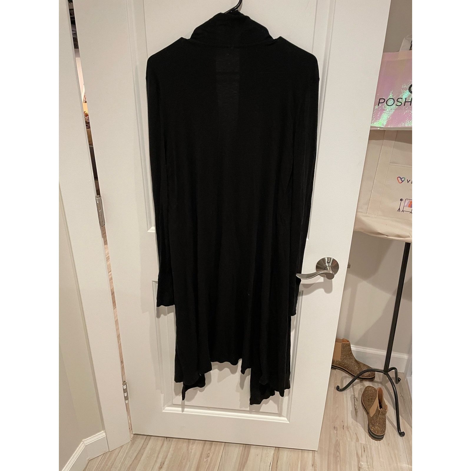 threeASFOUR Three dots long black cardigan size medium Size M / US 6-8 / IT 42-44 - 4 Thumbnail