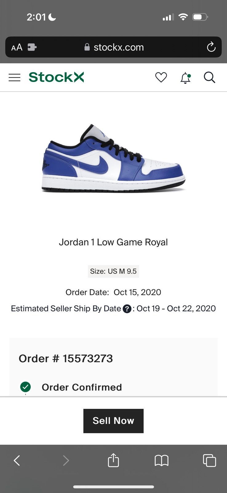Jordan Brand Jordan 1 Game Royal Lows Size US 9.5 / EU 42-43 - 6 Thumbnail