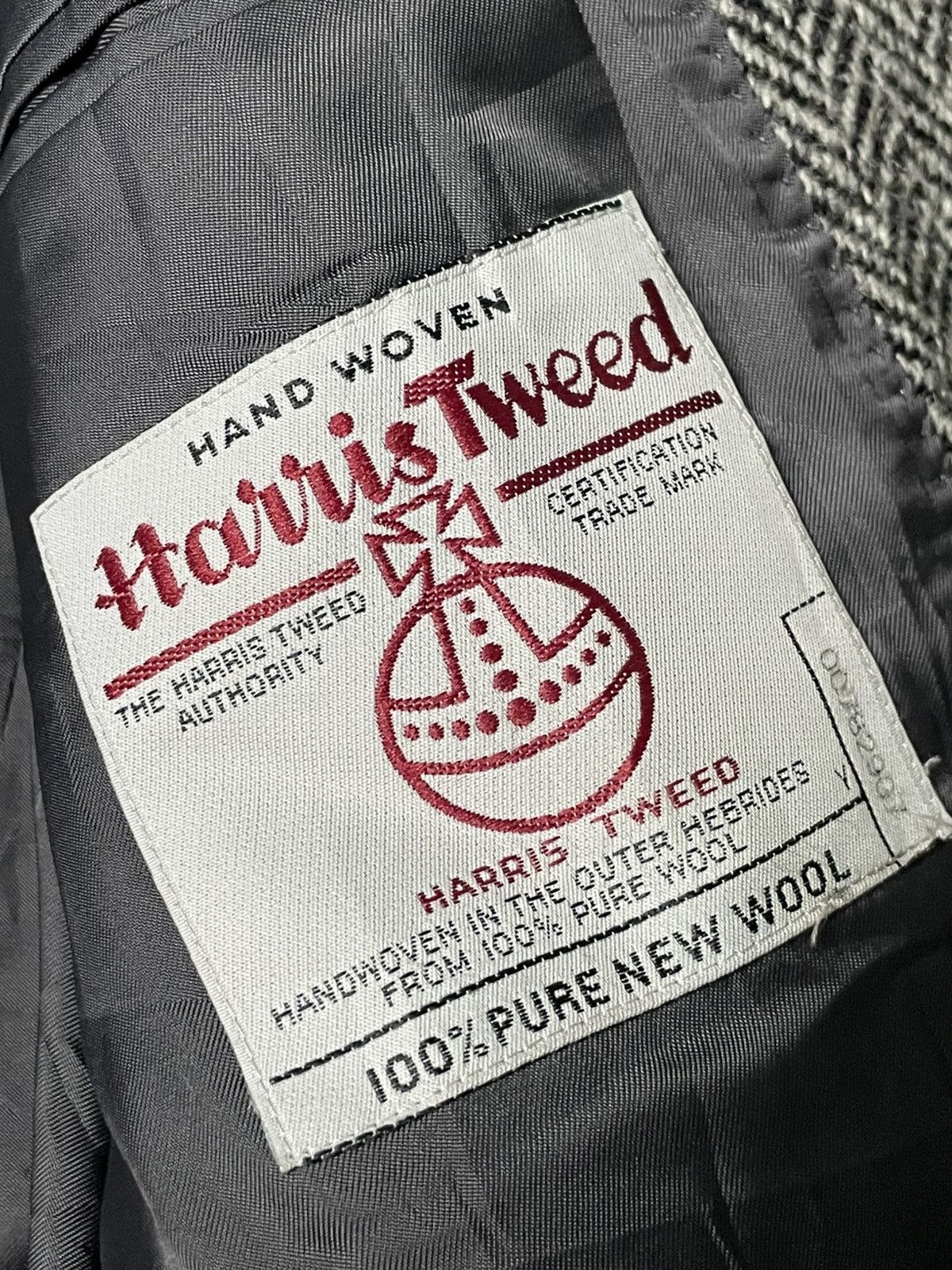 Designer × Harris Tweed × Vintage Harris Tweed Brand Herringbone Coat (59) Size US XS / EU 42 / 0 - 7 Thumbnail