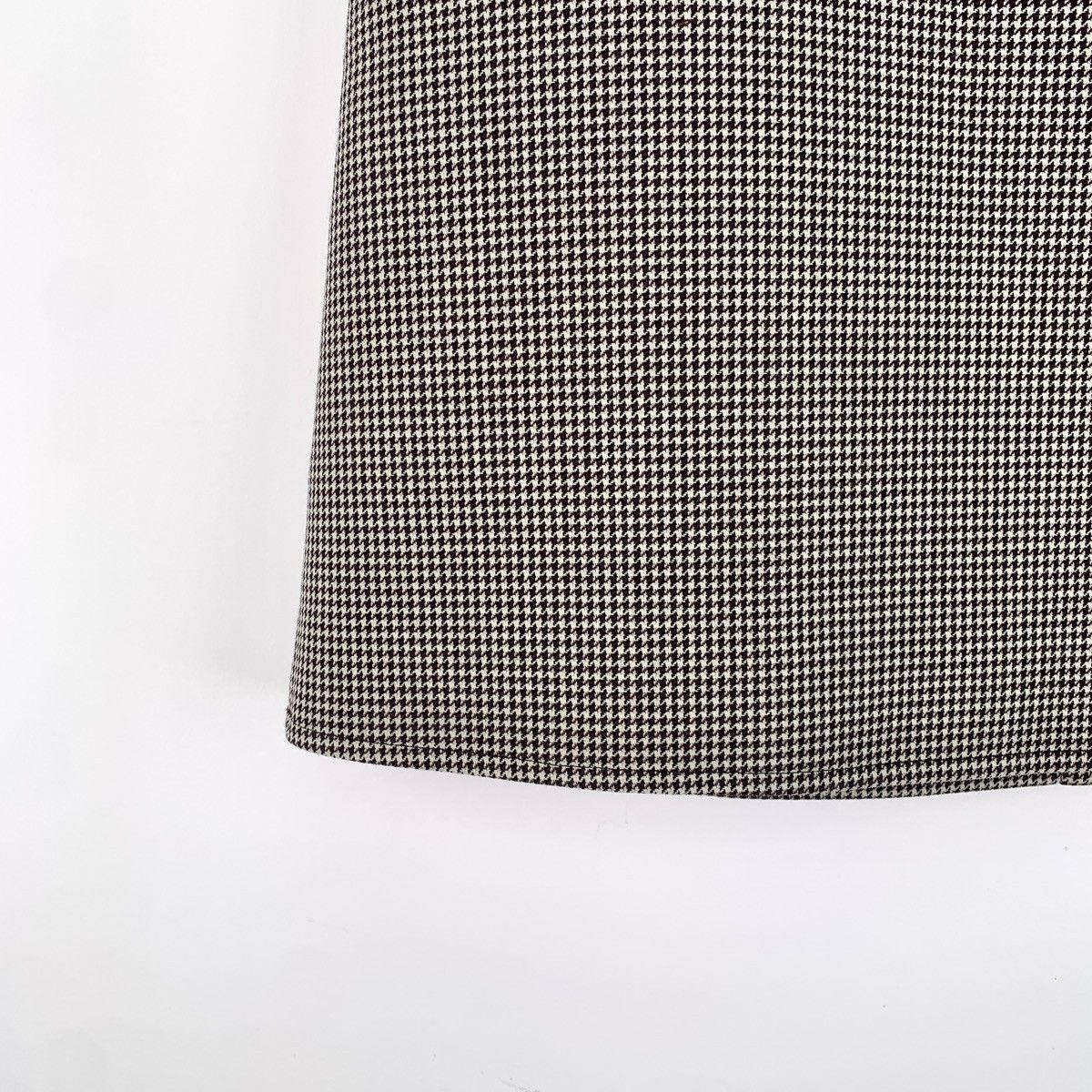 Celine Celine Houndstooth Wool Casual A-line Skirt K26WX Size 26" / US 2 / IT 38 - 4 Thumbnail