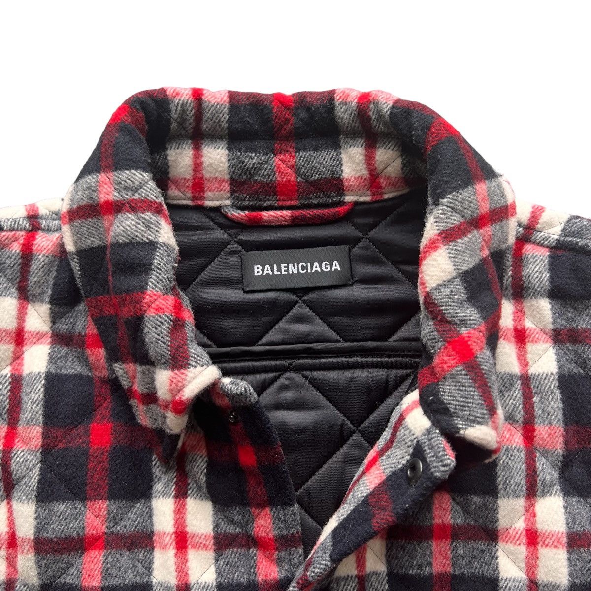 Balenciaga BALENCIAGA 19FW FLANNEL PADDED SHIRTS JACKET Size US M / EU 48-50 / 2 - 2 Thumbnail