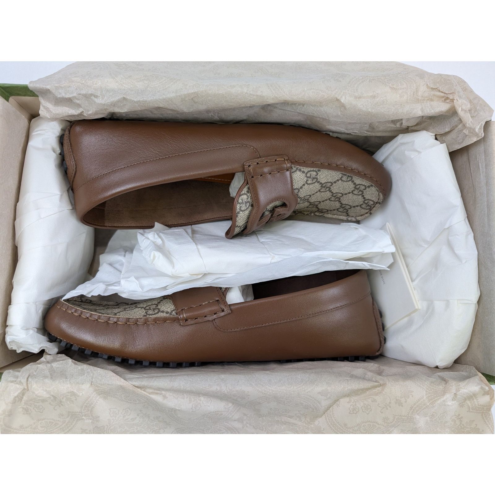 Gucci o1rshd1 Leather Upper and Rubber Loafers in Brown Size US 9.5 / EU 42-43 - 21 Thumbnail