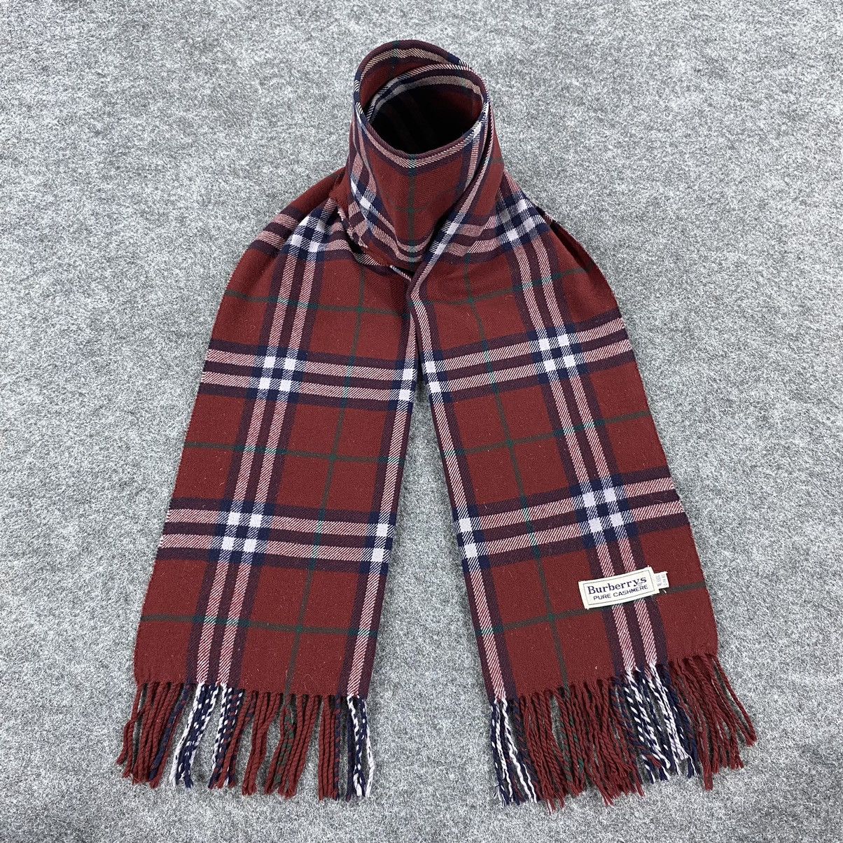 Burberry × Vintage Burberrys Scarf D137 # Muffler # Neckwear # Size ONE SIZE - 1 Thumbnail