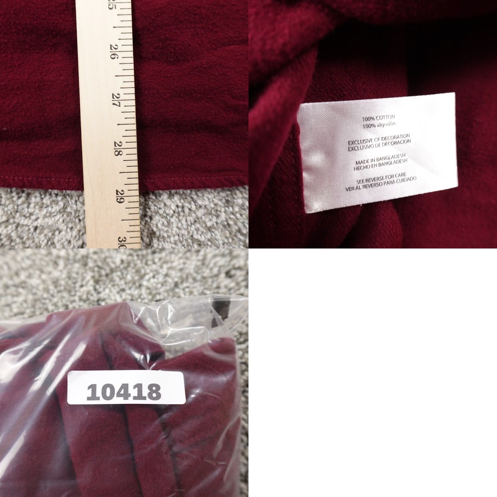 Eddie Bauer Eddie Bauer Shirt Mens M Red Chamois Flannel Heavy Thick Button Up Work Outdoor Shirt Size US M / EU 48-50 / 2 - 8 Thumbnail