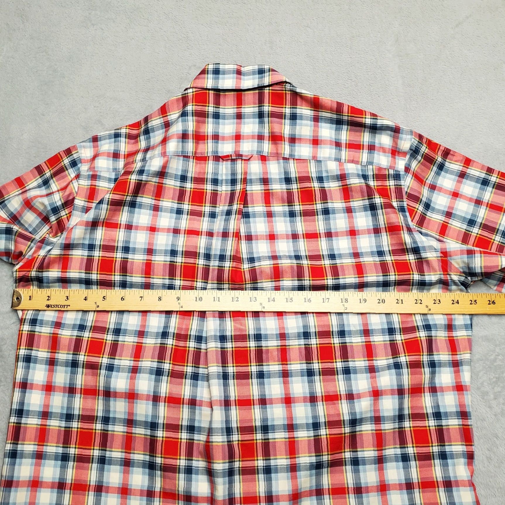 Vintage VINTAGE Cabela's Shirt Men L Red Plaid Button Short Sleeve 100% Cotton Casual Size US L / EU 52-54 / 3 - 7 Thumbnail