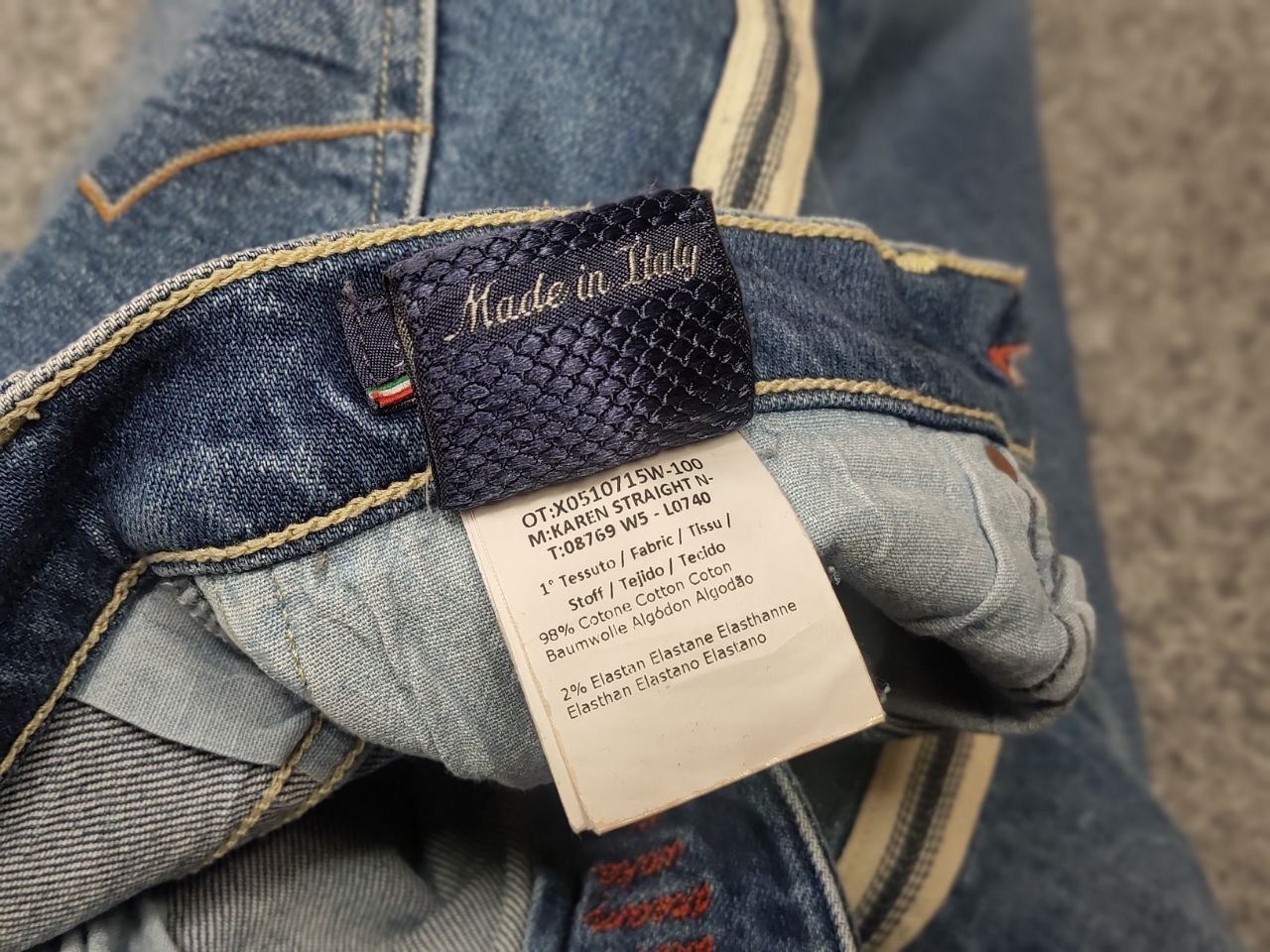 Jacob Cohen Jacob Cohen Italy Design Karen Stripe Side Slim Denim Jeans Size 25" / US 0 / IT 36 - 21 Thumbnail