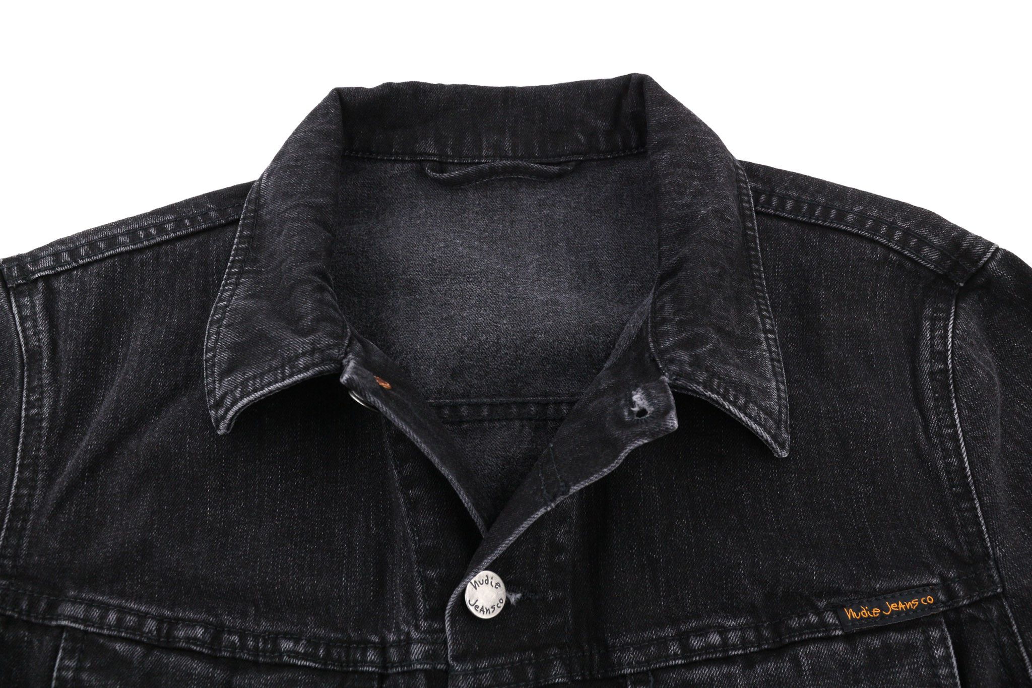 Nudie Jeans PERRY BLACK STONE M Denim Black Unlined Jacket 80770 Size US M / EU 48-50 / 2 - 4 Thumbnail