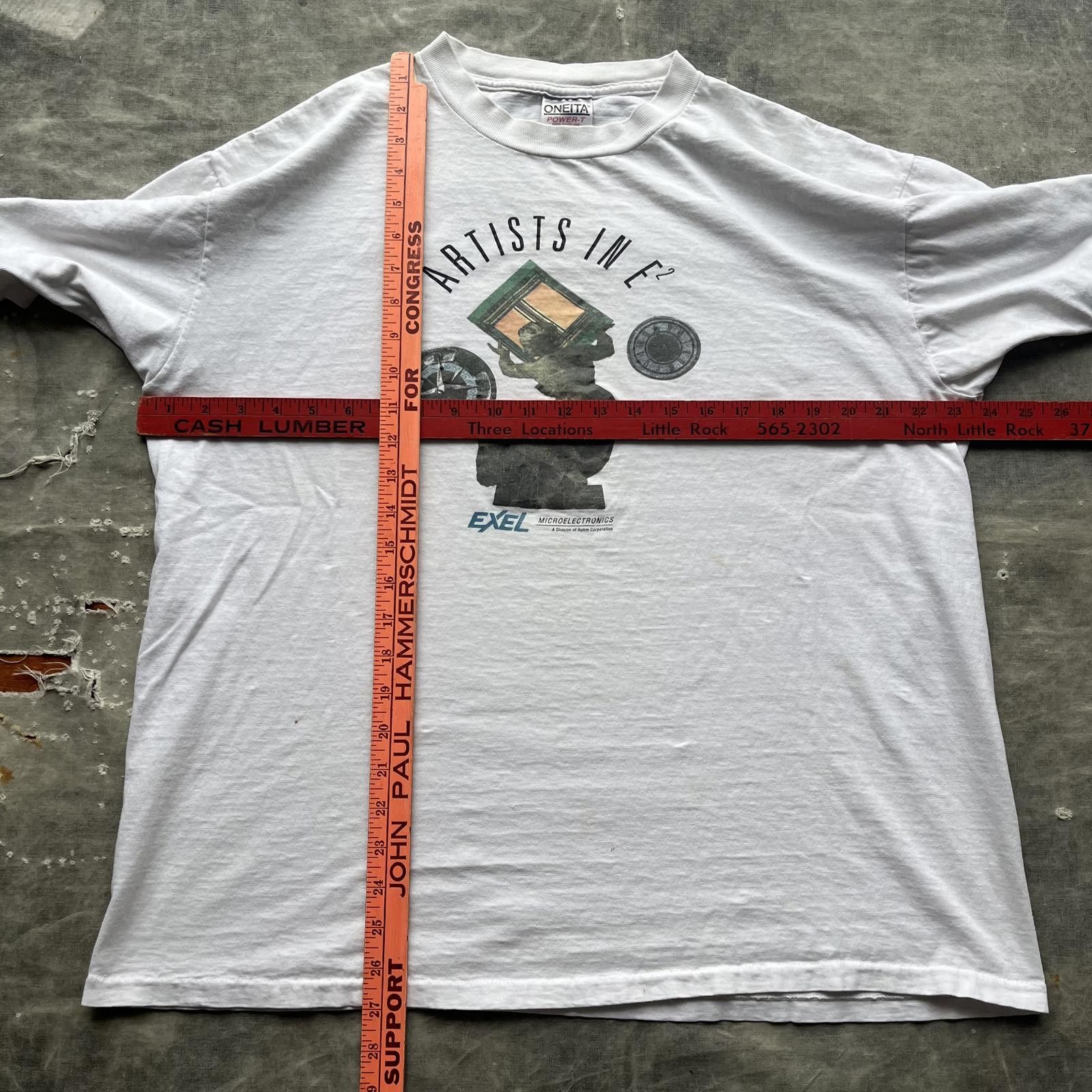 Vintage Vintage 90s Sculpture Excel Art Collage Unique Shirt Size US XL / EU 56 / 4 - 4 Thumbnail