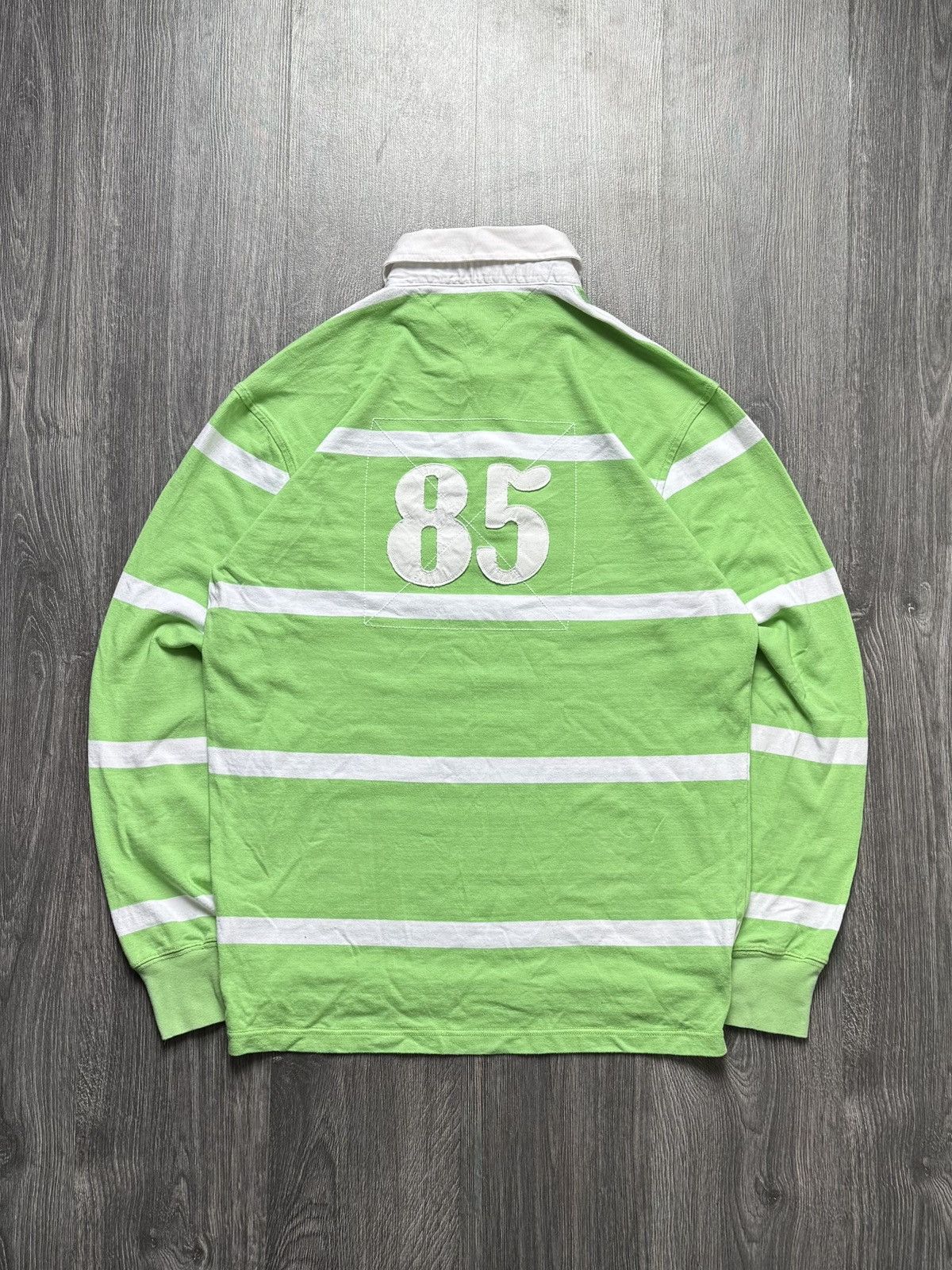 Tommy Hilfiger × Vintage Y2K Tommy Hilfiger Vintage Rugby Long Sleeve Size US XL / EU 56 / 4 - 8 Thumbnail