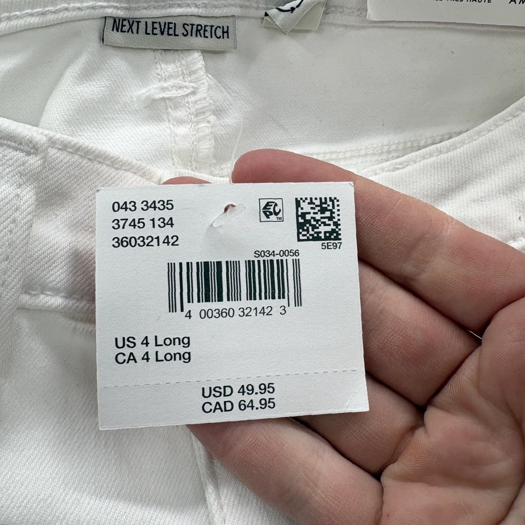 American Eagle Outfitters American Eagle Jegging Jeans Womens 4 Tall White High Rise Stretch Denim NWT Size 27" / US 4 / IT 40 - 4 Thumbnail