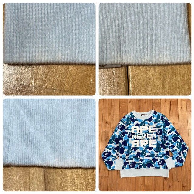 Bape BAPE ABC CAMO BLUE ASNKA LOGO sweat shirt a bathing ape Size US M / EU 48-50 / 2 - 7 Thumbnail