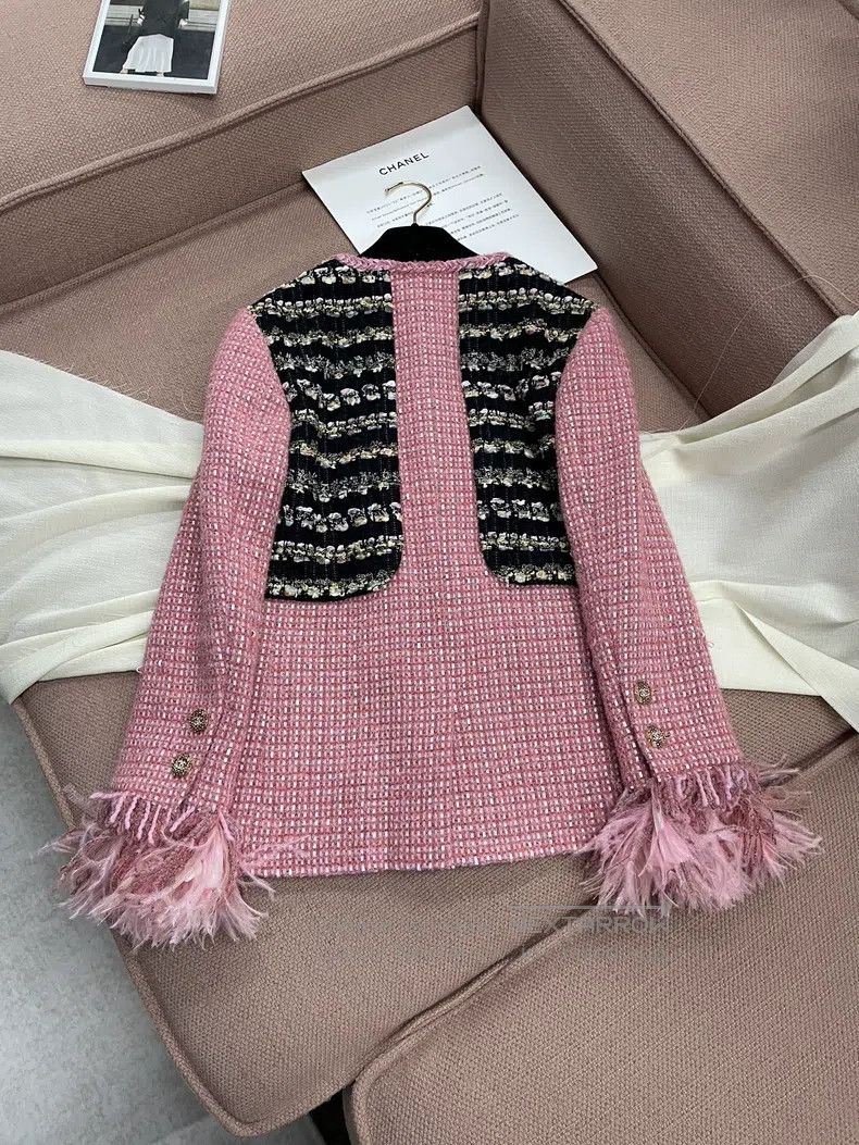 Chanel Chanel Autumn and Winter High-end Handicraft Workshop Pink Size XXS / US 00 / IT 34 - 4 Thumbnail