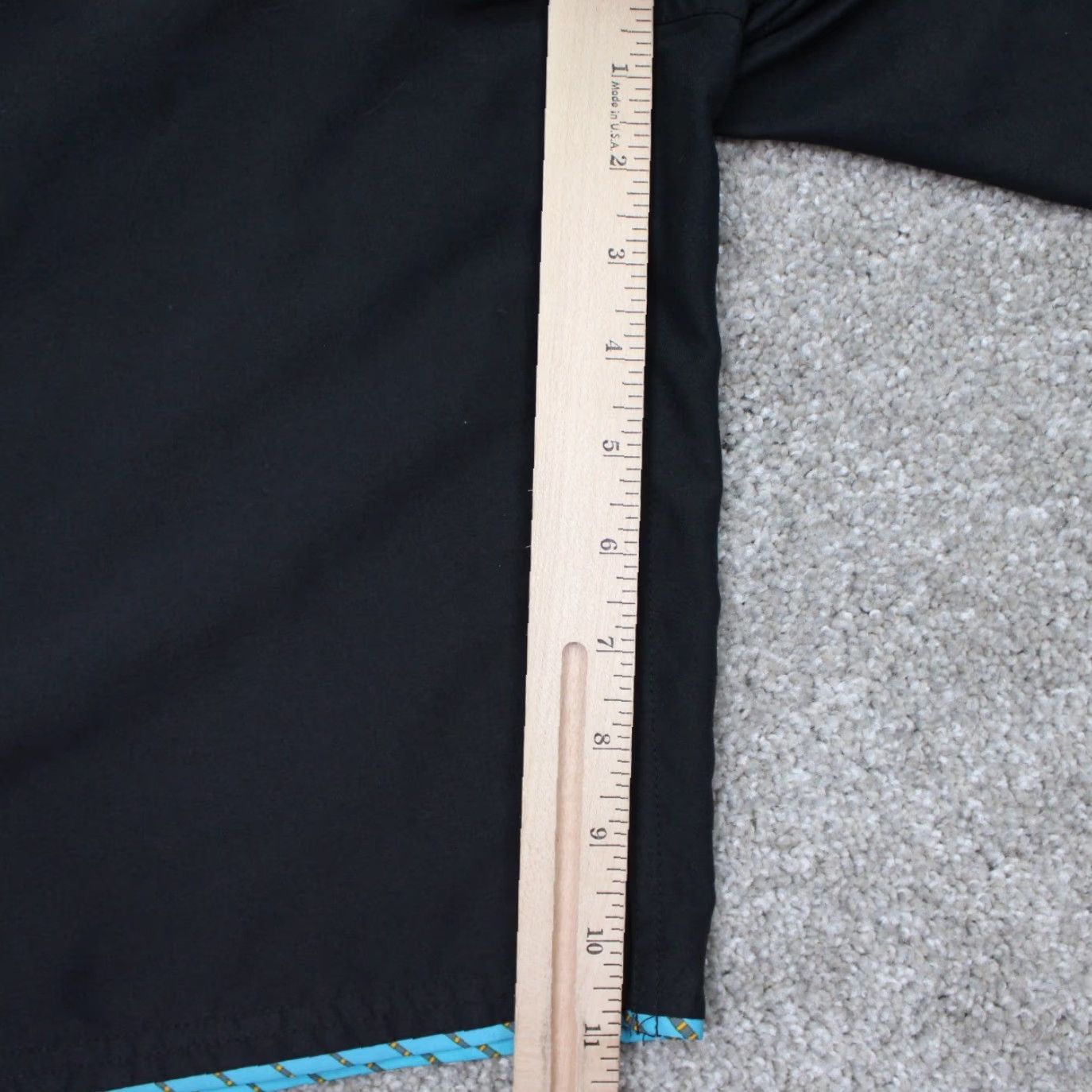 Nike Nike Swim Trunks Mens XL Black/Blue Lined Polyester Drawstring 11" Inseam Trunks Size ONE SIZE - 4 Thumbnail