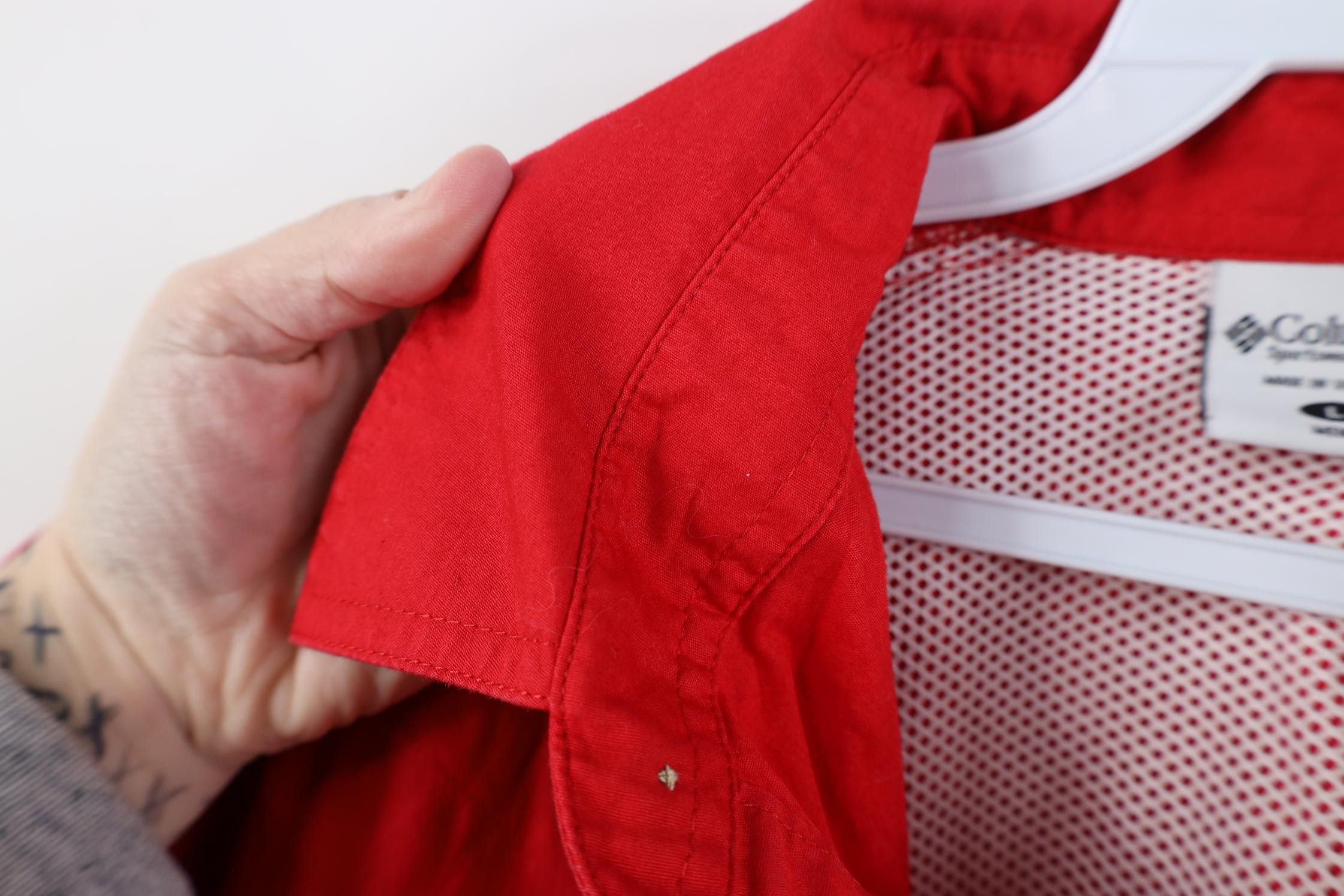 Columbia Columbia PHG Ohio State University Shooting Button Shirt Red Size US L / EU 52-54 / 3 - 11 Thumbnail