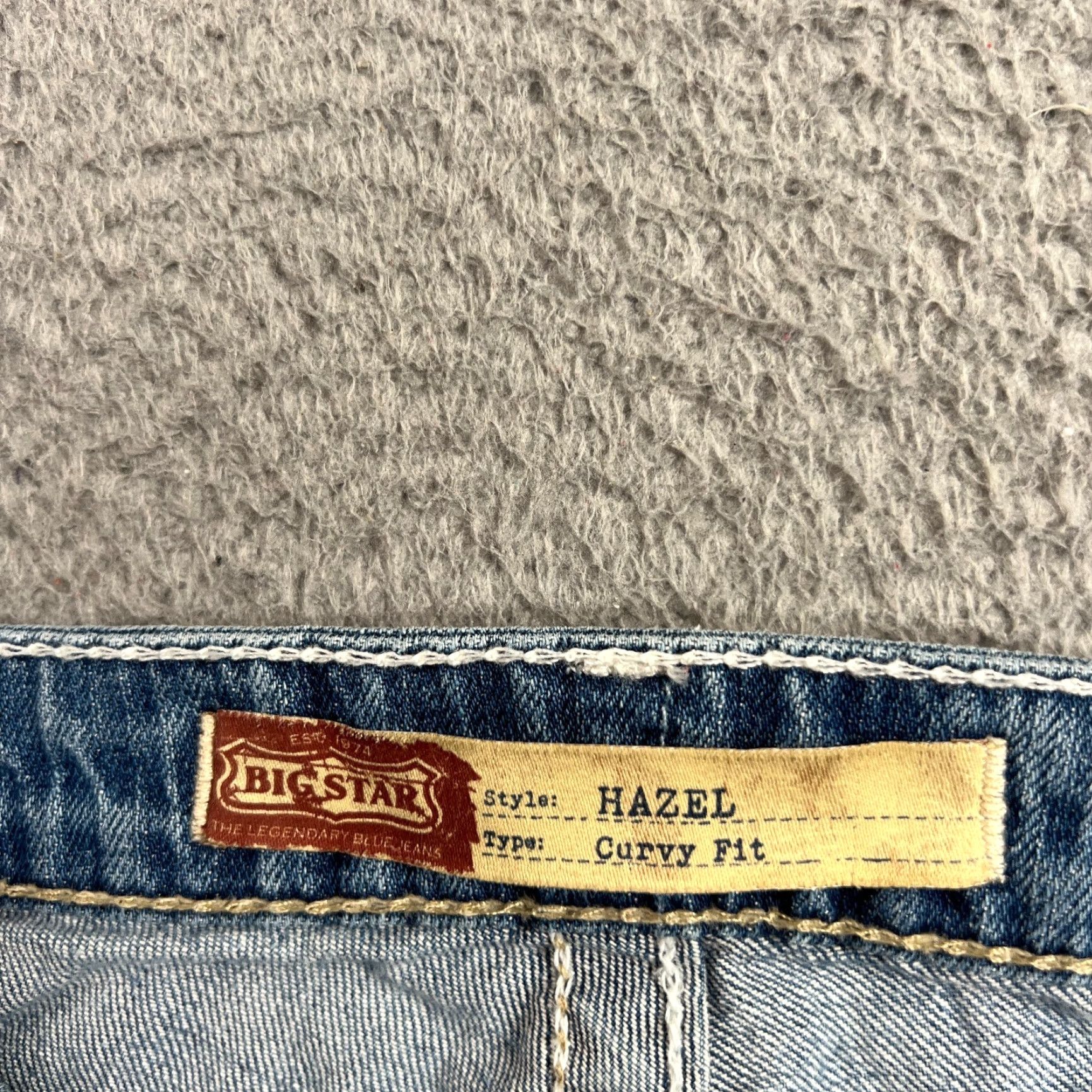 Denime VINTAGE Big Star Jeans Women's 27 Light Wash Slim Fit Low Rise Denim Western Blue Fall Summer Size 27" / US 4 / IT 40 - 6 Thumbnail