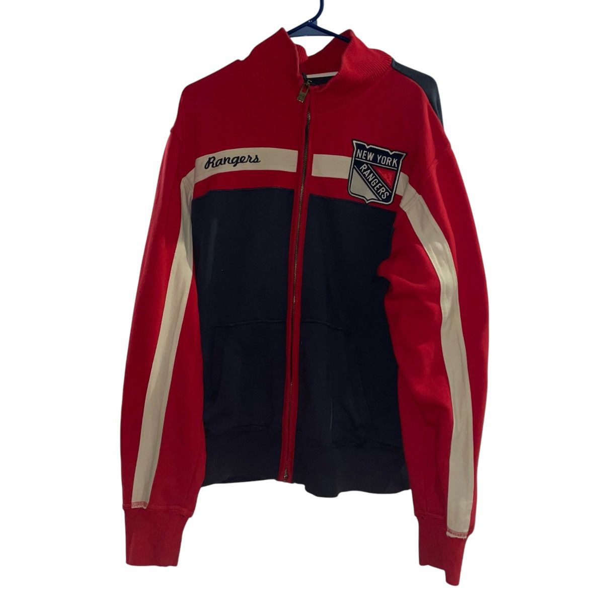 Vintage Unique New York Rangers zip up Size US XL / EU 56 / 4 - 1 Thumbnail