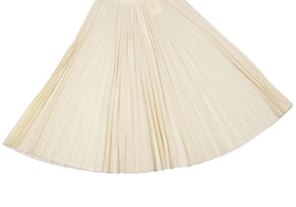 Comme des Garcons Comme Des Garcons Beige Retro Pleated Skirt Size M / US 6-8 / IT 42-44 - 5 Thumbnail