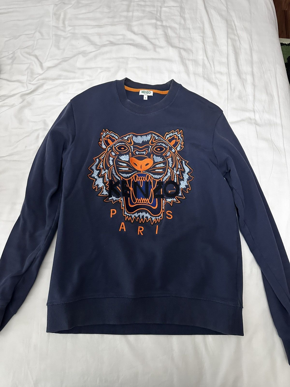 Kenzo Kenzo Navy logo Crewneck Size US S / EU 44-46 / 1 - 2 Thumbnail