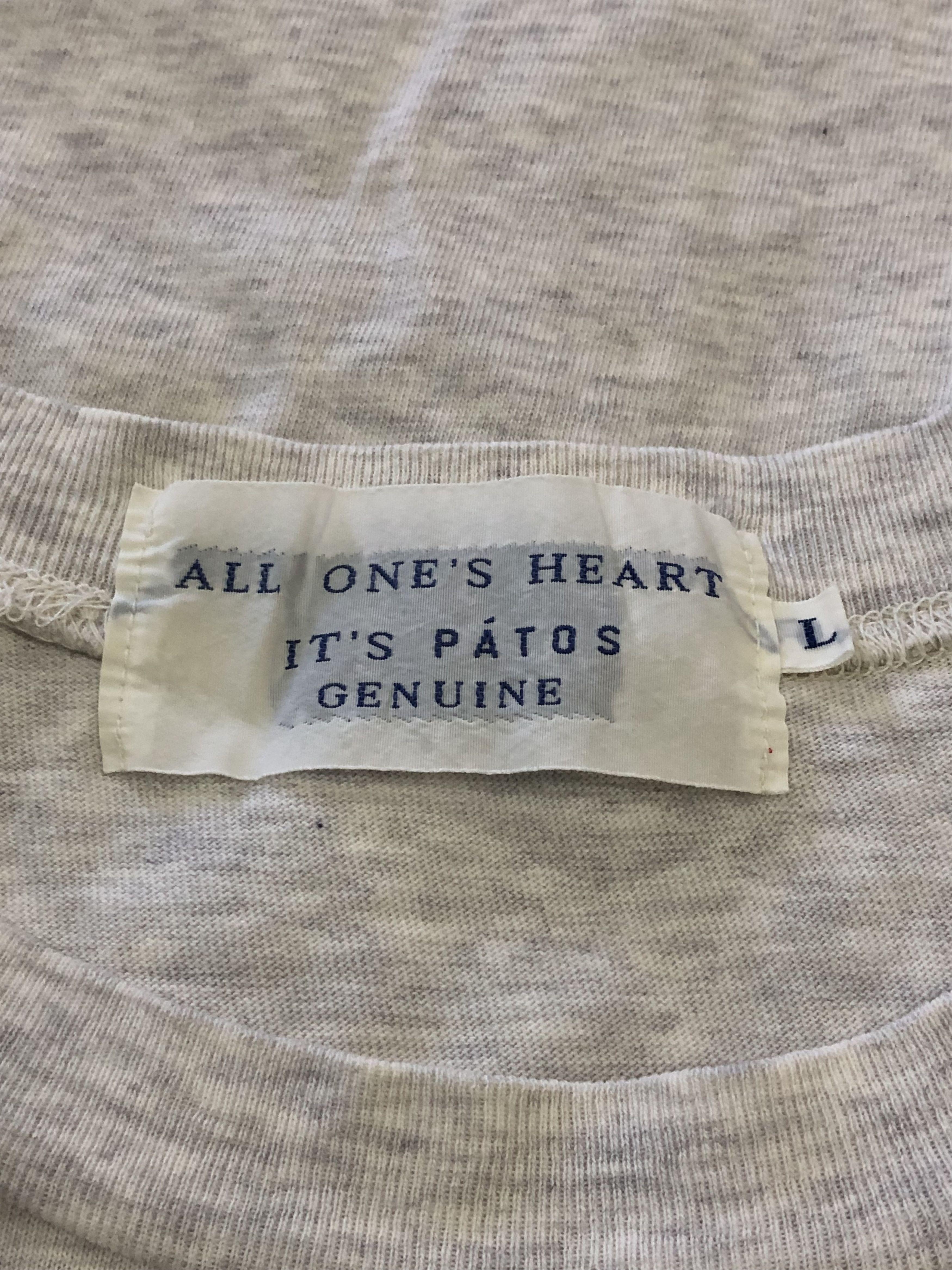 Designer × Vintage Vintage 90a All One’s Heart It’s Patos Genuine Tee Size US L / EU 52-54 / 3 - 5 Thumbnail