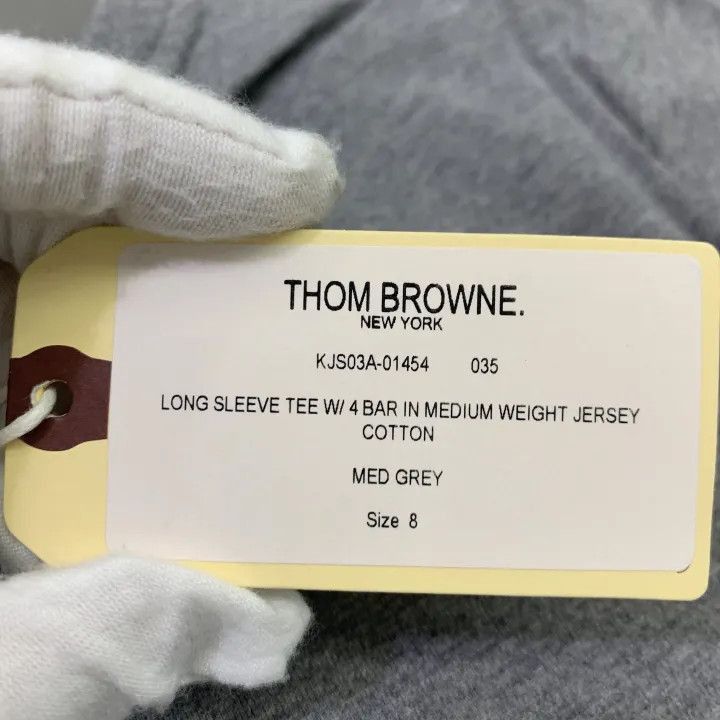 Thom Browne Thom Browne Kids Long Sleeve Striped Tee -2507 Size US S / EU 44-46 / 1 - 3 Thumbnail