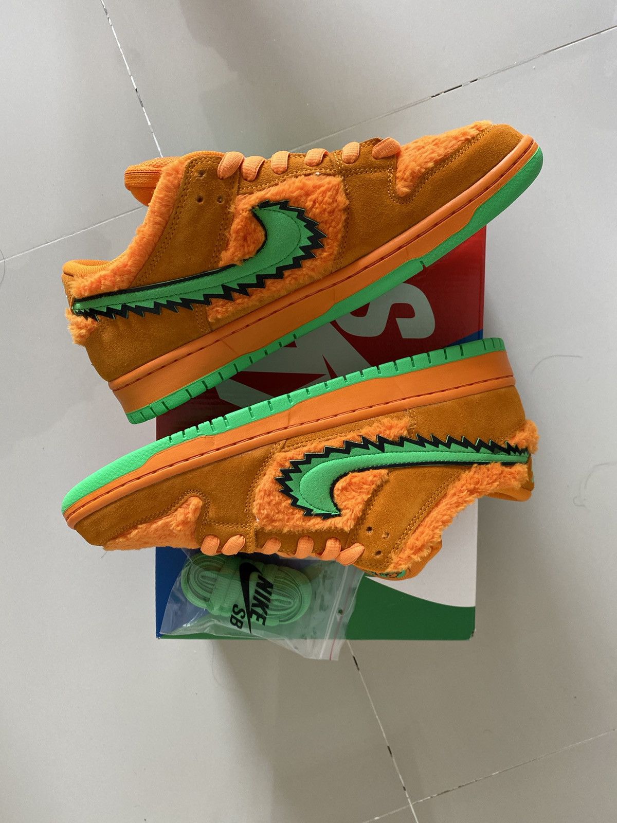 image of Nike Sb Dunk Low Grateful Dead Shoes in Orange, Men's (Size 10)