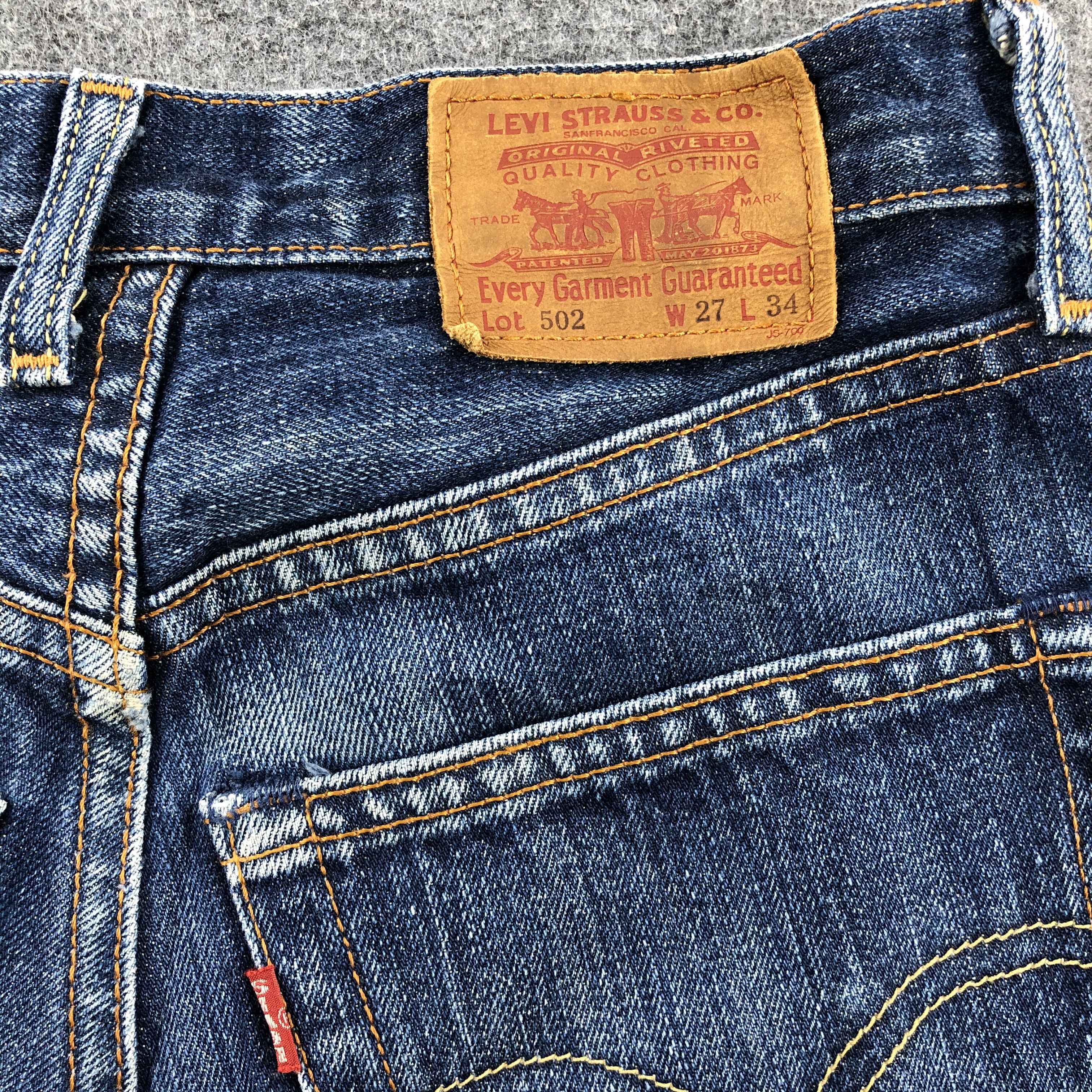 Levi's × Vintage 90s Vintage Blue Wash Levis 502 Jeans-JM1909 Size US 27 - 6 Thumbnail