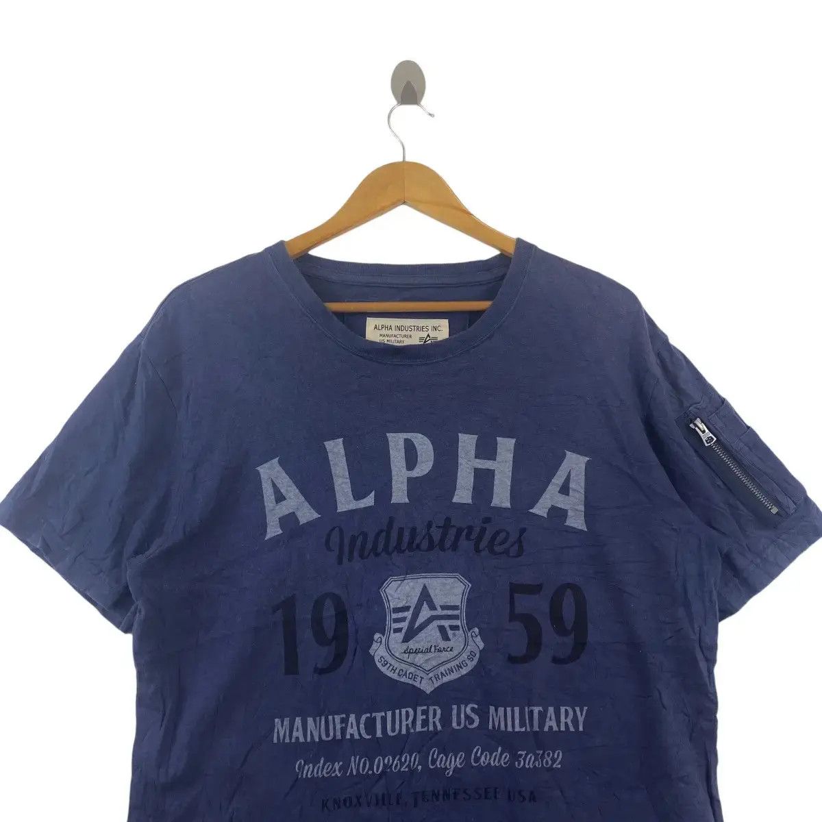 Alpha Industries ALPHA INDUSTRIES Manufacturer US Military Tee Shirt 1959 Size US XL / EU 56 / 4 - 2 Thumbnail