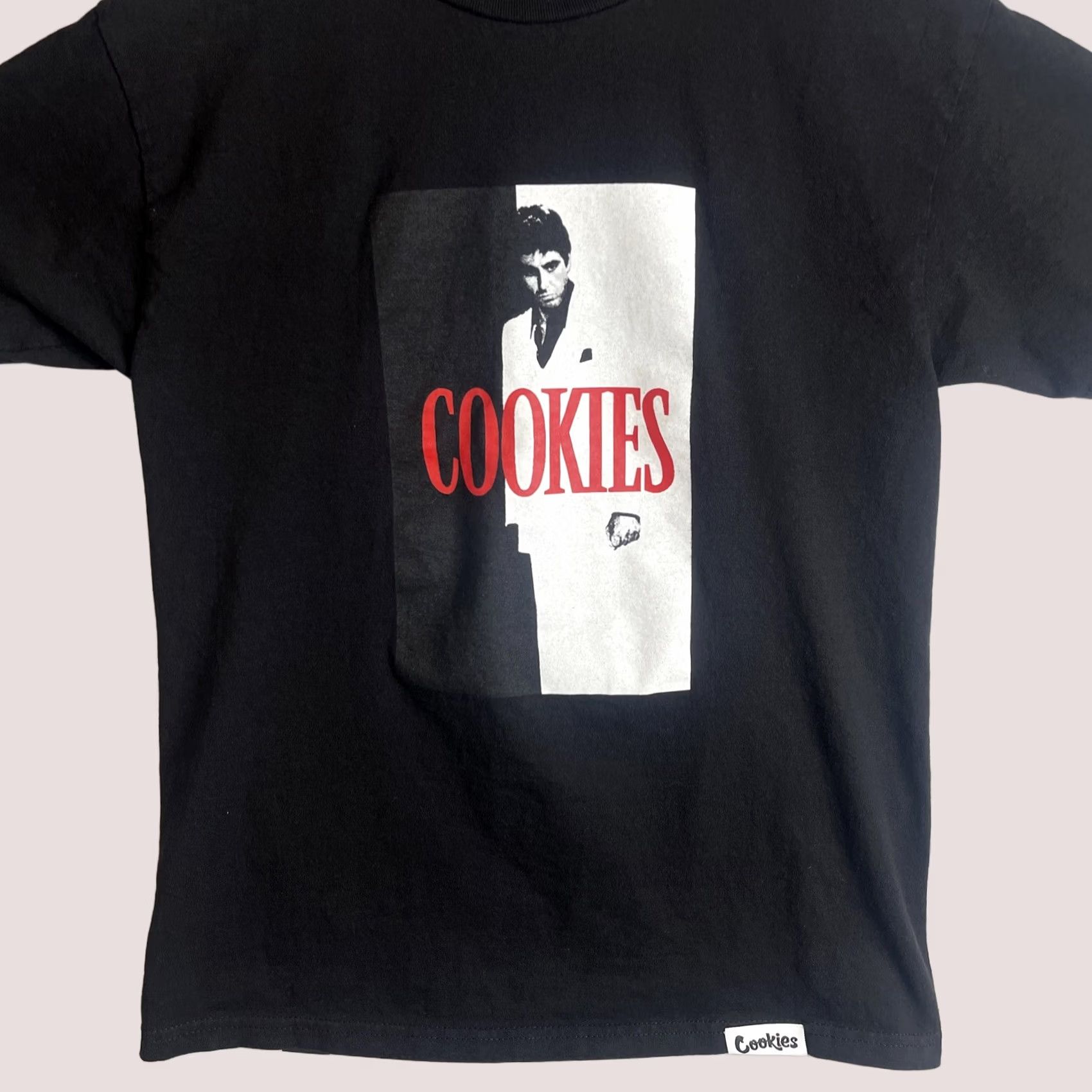 Vintage Cookies Scarface Shirt Mens Small Black Tony Montana Short Sleeve T-Shirt Size US S / EU 44-46 / 1 - 1 Thumbnail