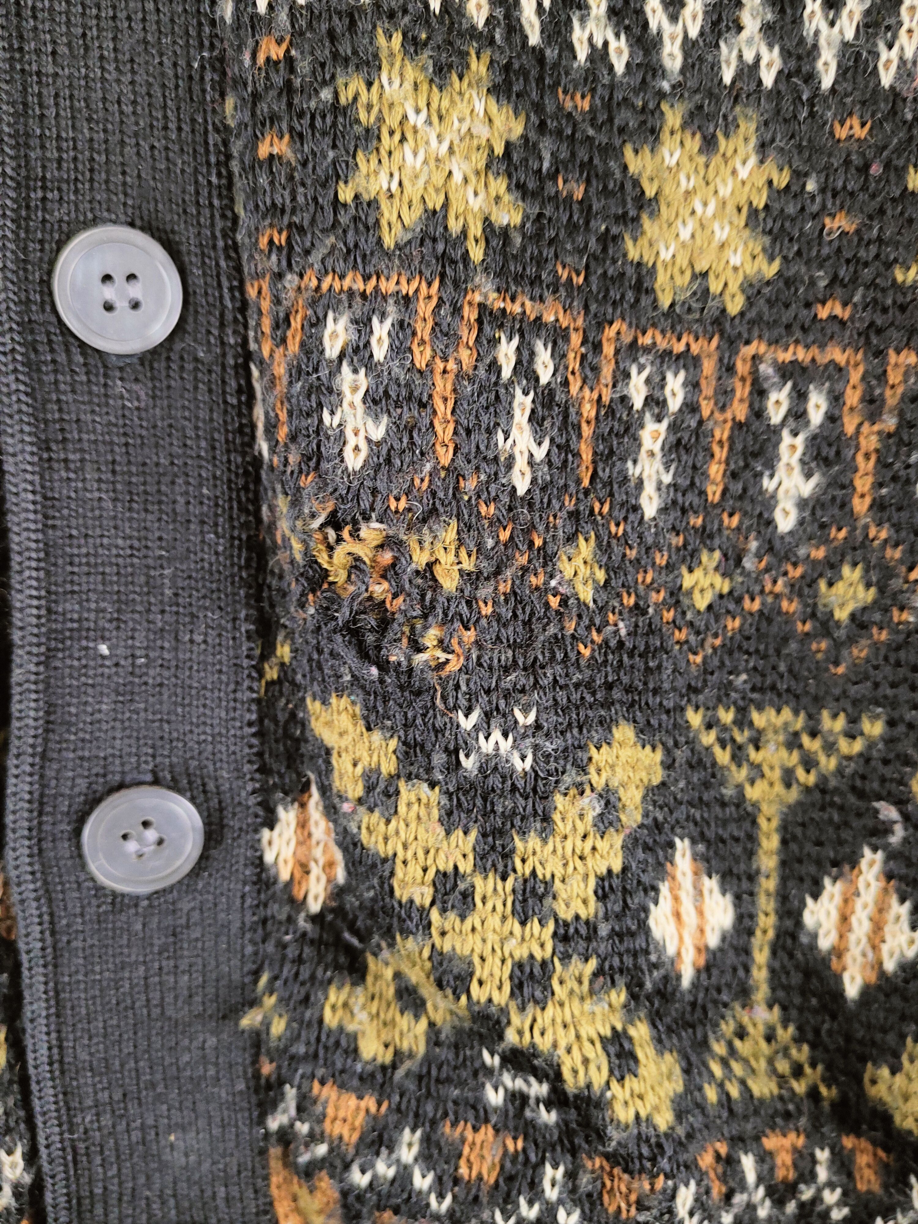 Japanese Brand DL Apoy art vintage Black Knitwear Cardigans #46-478 Size US M / EU 48-50 / 2 - 2 Thumbnail