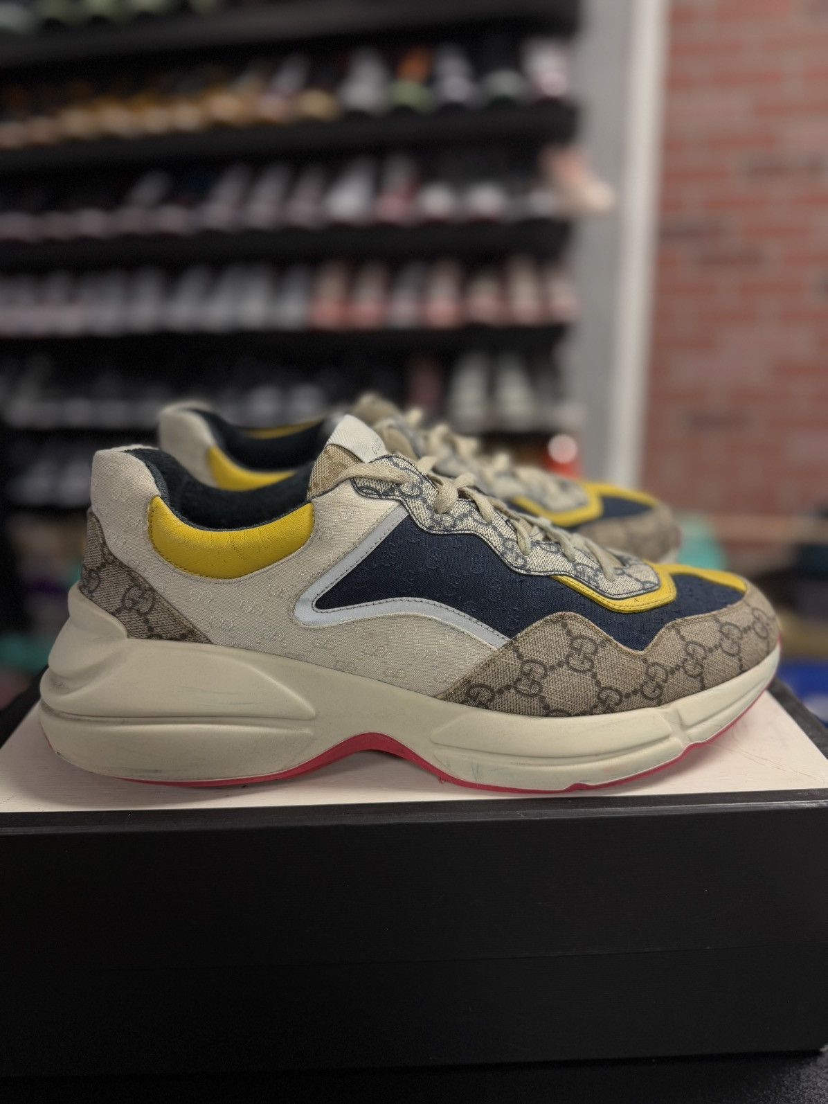Gucci Rhyton Multicolored Low Top Shoes 11G/11.5M