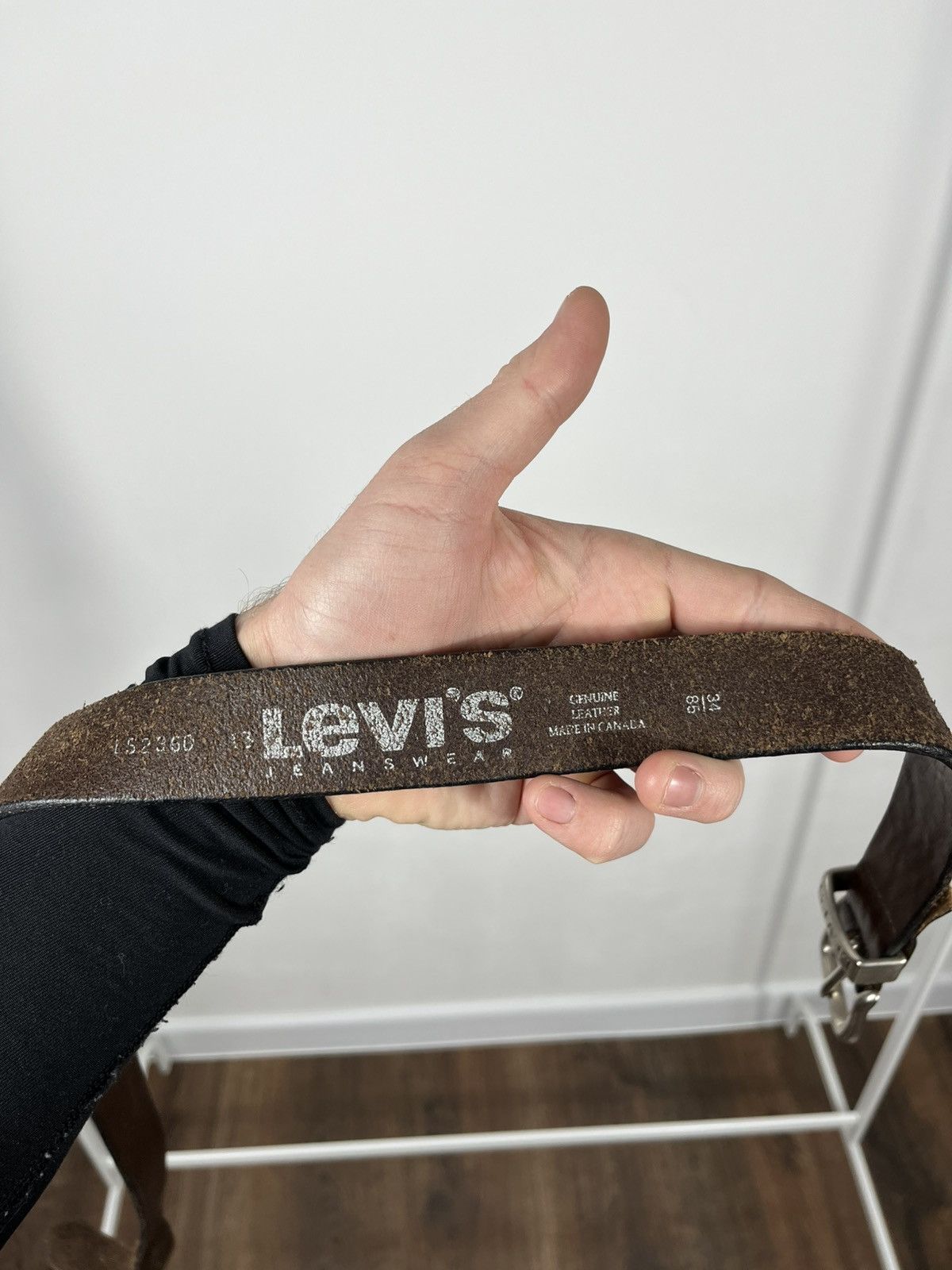 Levi's Levi’s Genuine Leather Belt Brown Vintage Style Size ONE SIZE - 8 Thumbnail
