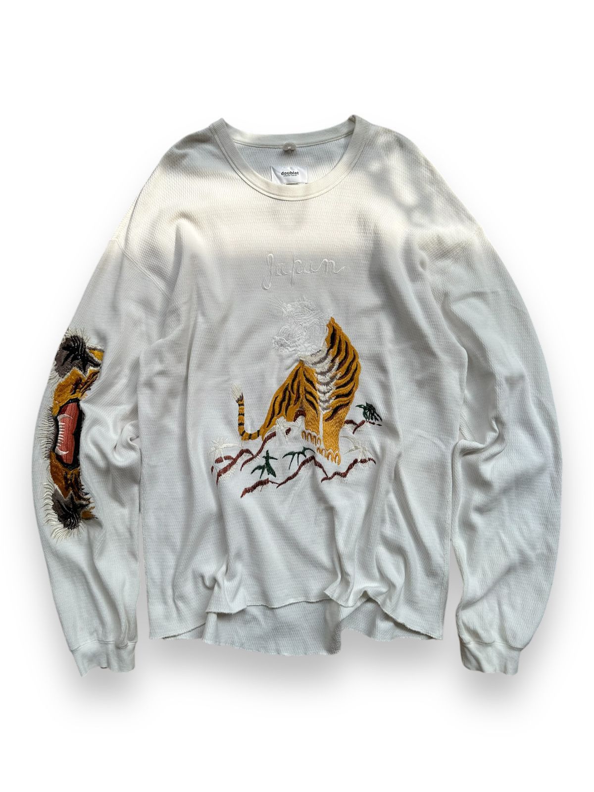 トップス doublet BITING ENBROIDERY THERMAL SHIRT Designer × Doublet Doublet SS20 Biting Embroidery Thermal
