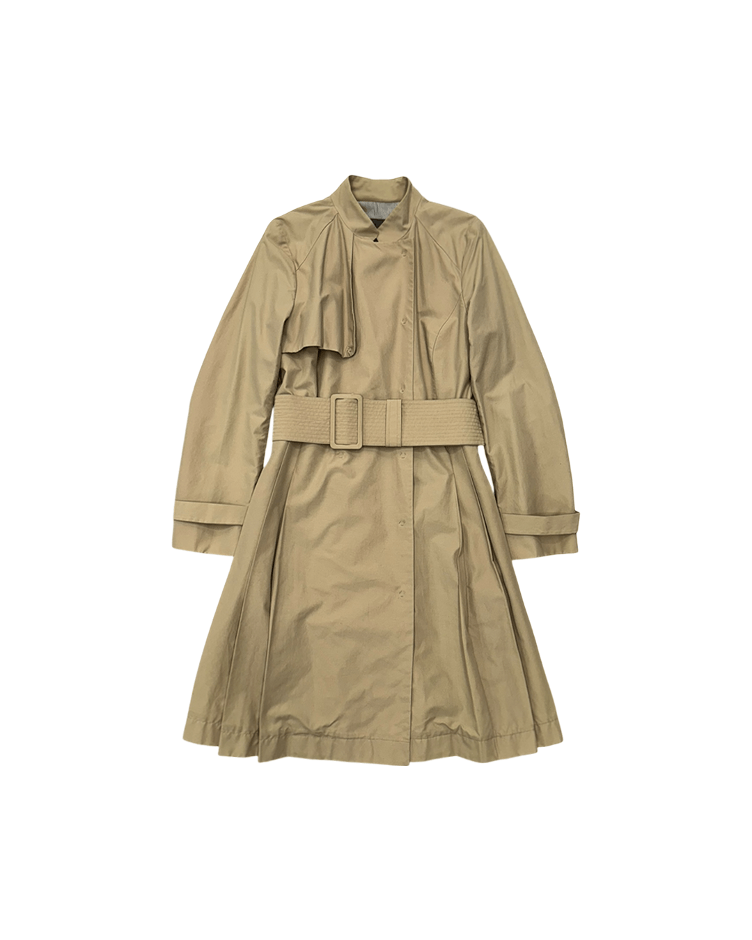 Calvin Klein Calvin Klein Pleated Detail Trench Coat Size M / US 6-8 / IT 42-44 - 1 Thumbnail