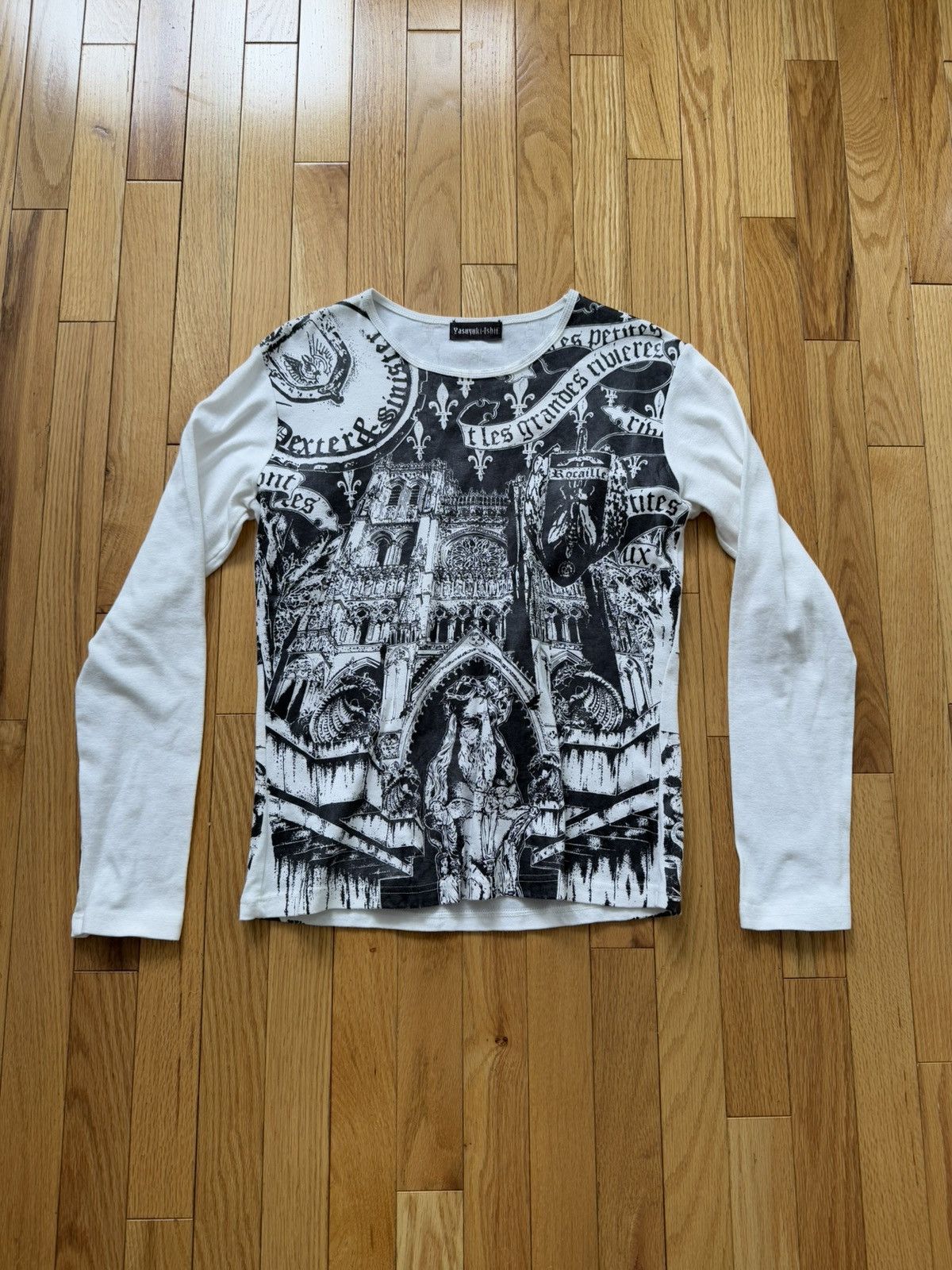 Yasuyuki Ishii Gothic Long Sleeve Tee Shirt