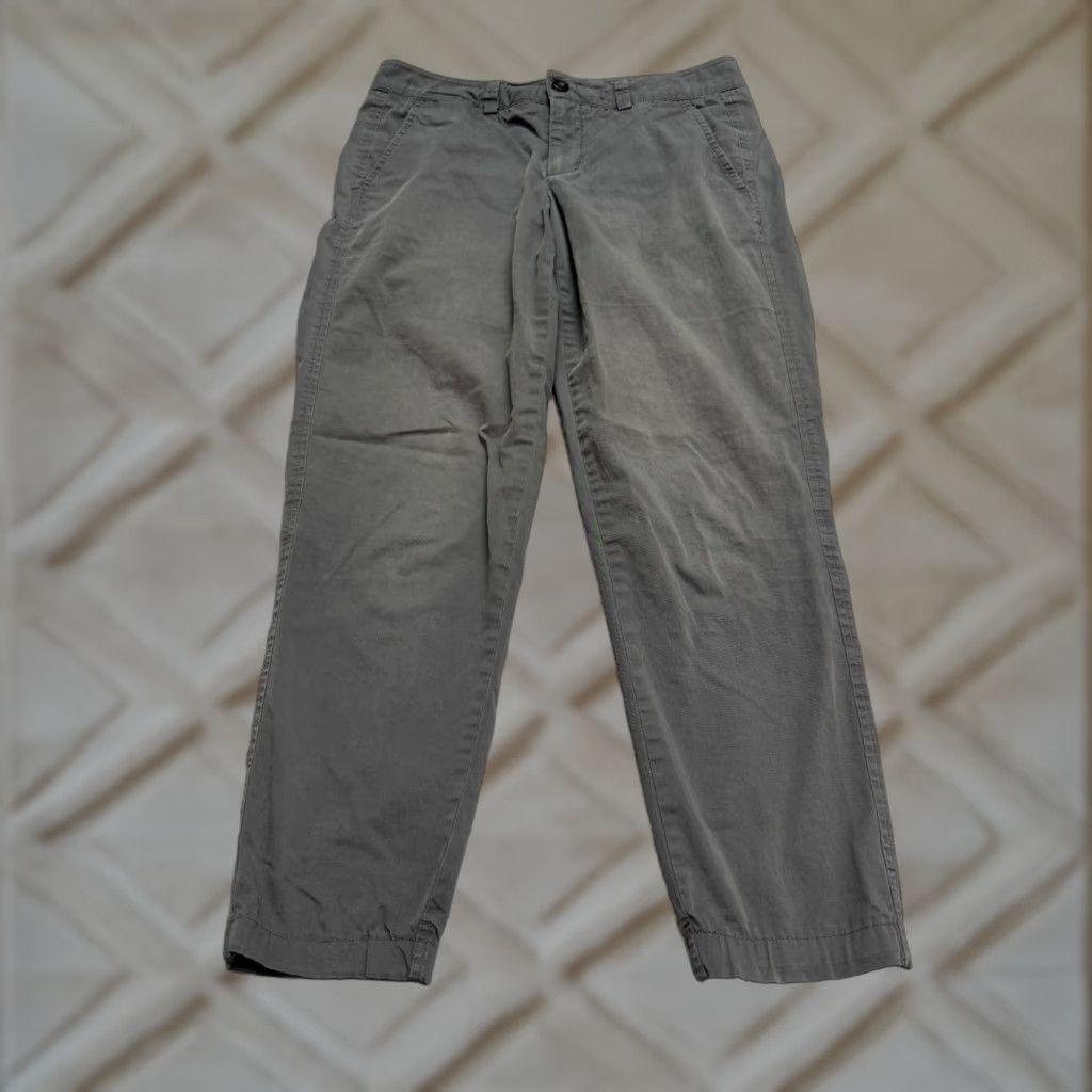 Vince Vince Chino Pants Mens 31x27 Gray Cotton Flat Front Stretch Classic Straight Leg Modern Everyday Size US 31 - 1 Thumbnail