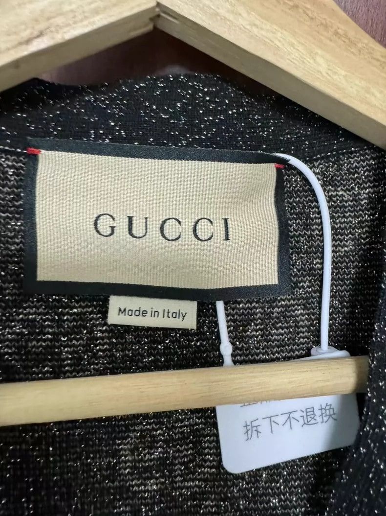 Gucci Gucci Black and silver GG full-printed logo cardigan jacket Size US S / EU 44-46 / 1 - 3 Thumbnail