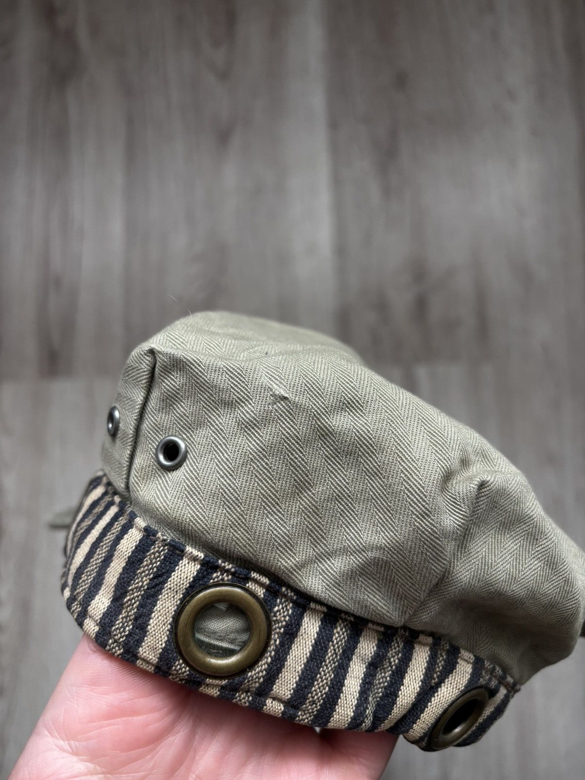 Denim & Supply Ralph Lauren Denim Supply Ralph Lauren Work Cap Khaki Cotton Stripe Band Size ONE SIZE - 3 Thumbnail