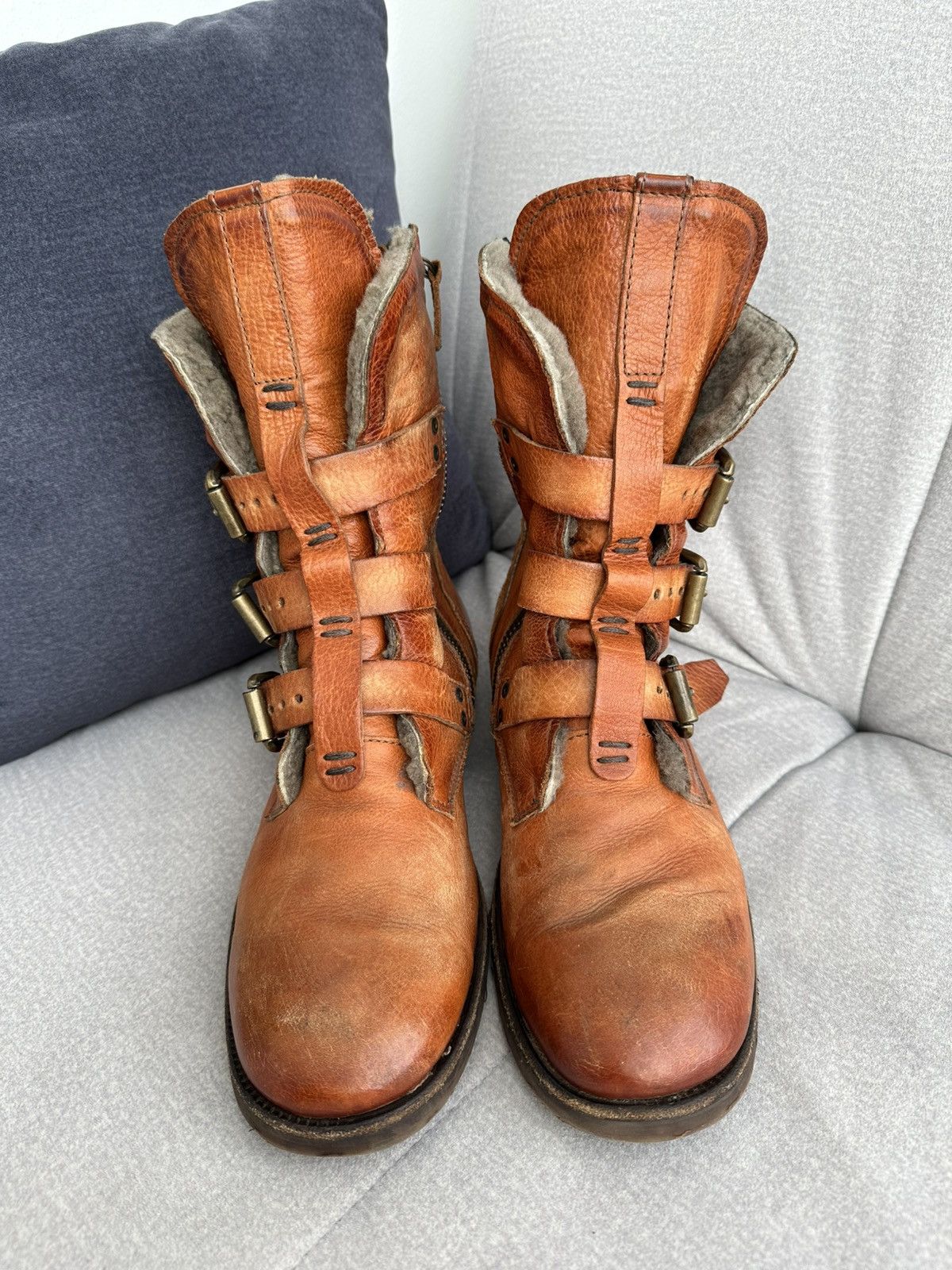 A.S.98 A.S 98 Winter Boots Leather Style Rick Owens Guidi Size US 9 / EU 42 - 2 Thumbnail