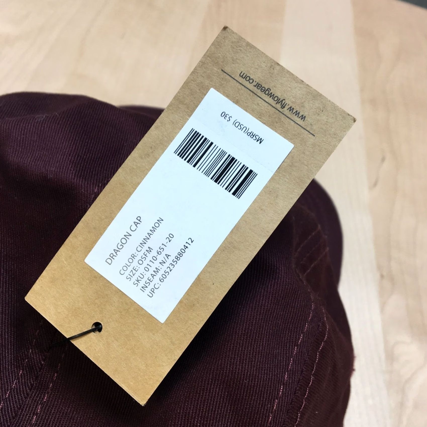 Flylow Flylow Dragon Cap 5 Panel Hat Maroon Red Strapback NWT Outdoors Climbing Mens One Size Adjustable Hat Size ONE SIZE - 5 Thumbnail