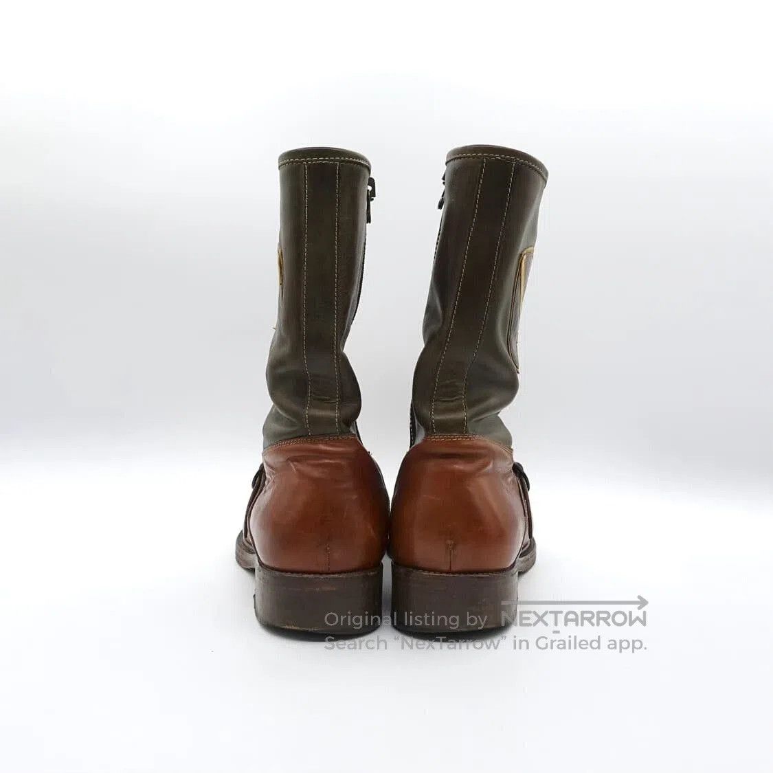 Vintage Vintage Retro Engineer Leather Boots. Size US 9 / EU 42 - 5 Thumbnail