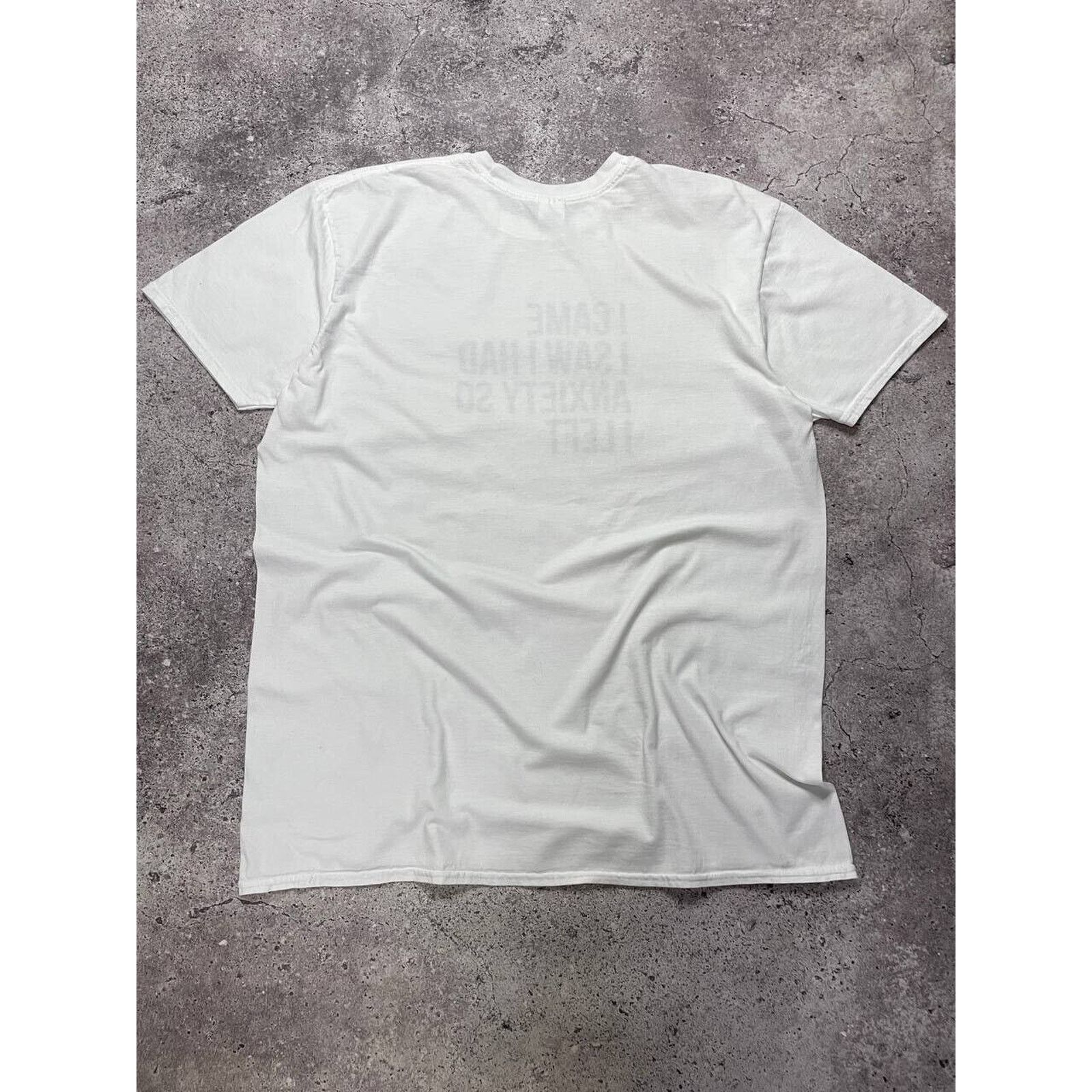 Gildan × Vintage Vintage Funny XL White T-Shirt Sarcastic Graphic Size US XL / EU 56 / 4 - 5 Thumbnail