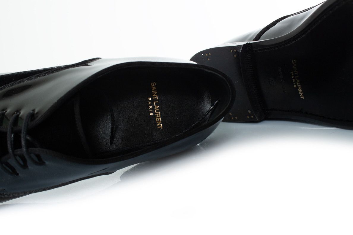 Saint Laurent Paris Saint Laurent, Patent and suede lace up derby Size US 12 / EU 45 - 7 Thumbnail