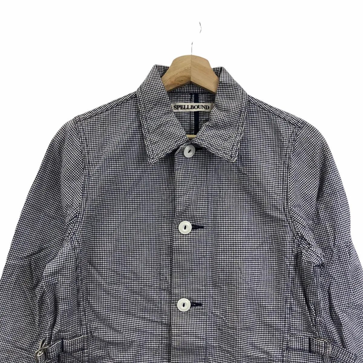 Spellbound SPELLBOUND JAPAN HOUNDSTOOTH Trench Coat Parka Jacket Denim Size S / US 4 / IT 40 - 3 Thumbnail