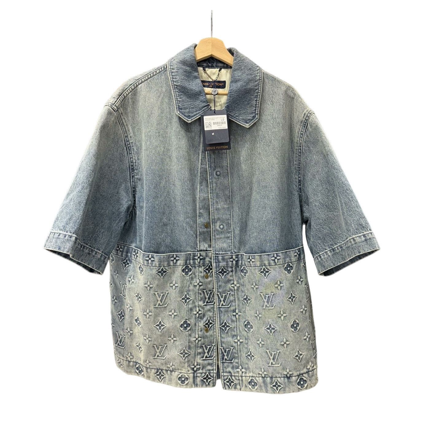 Louis Vuitton Louis Vuitton Monogram Denim Short Sleeve Shirt Size L Size US L / EU 52-54 / 3 - 1 Thumbnail