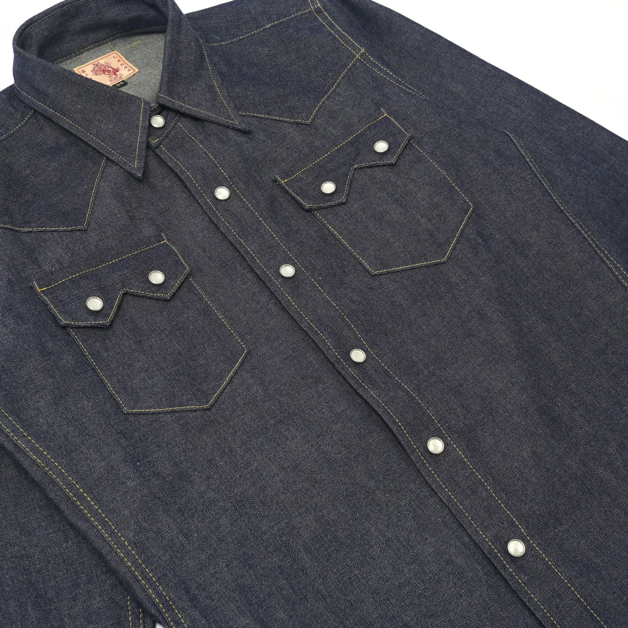 Bryceland's Westerner Denim Shirt (34) in Blue, Men's (Size Xs) — image 4 of 6